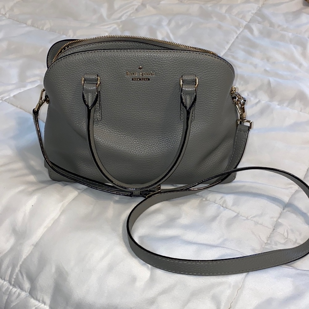 Kate Spade Gray/Green Crossbody Purse